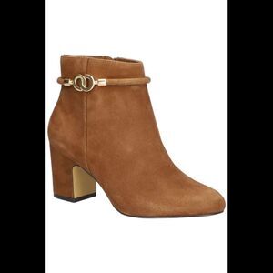 Bella Vita Women's Diaz Booties Cognac - Medium